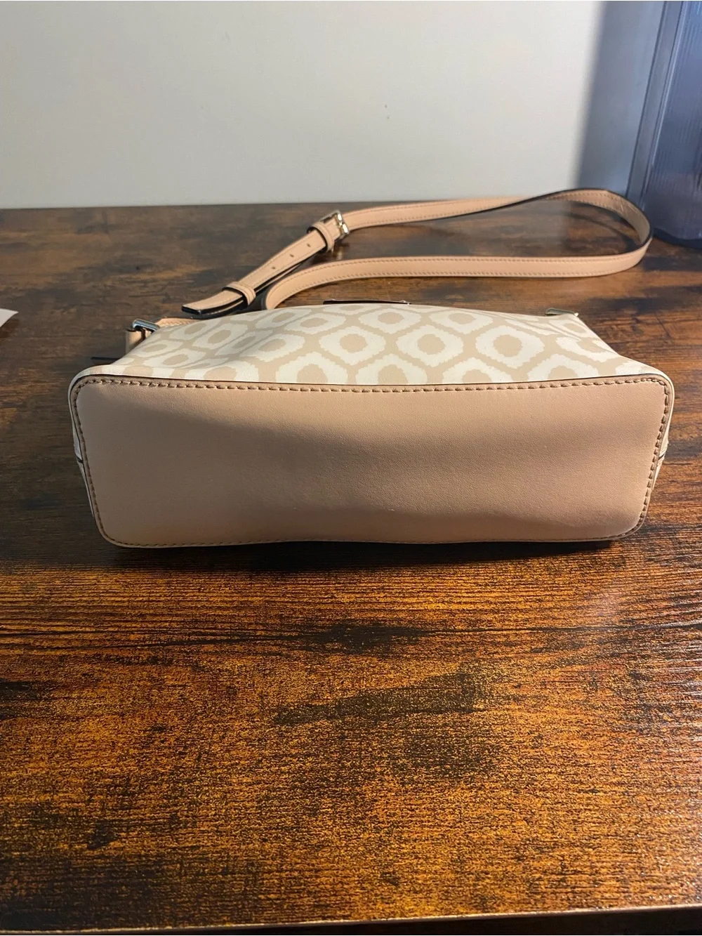 kate spade Cream and Tan Ikat Crossbody Bag